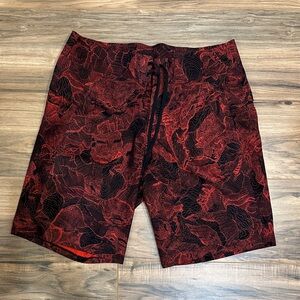 Lululemon Board Shorts 9” Red and Black
